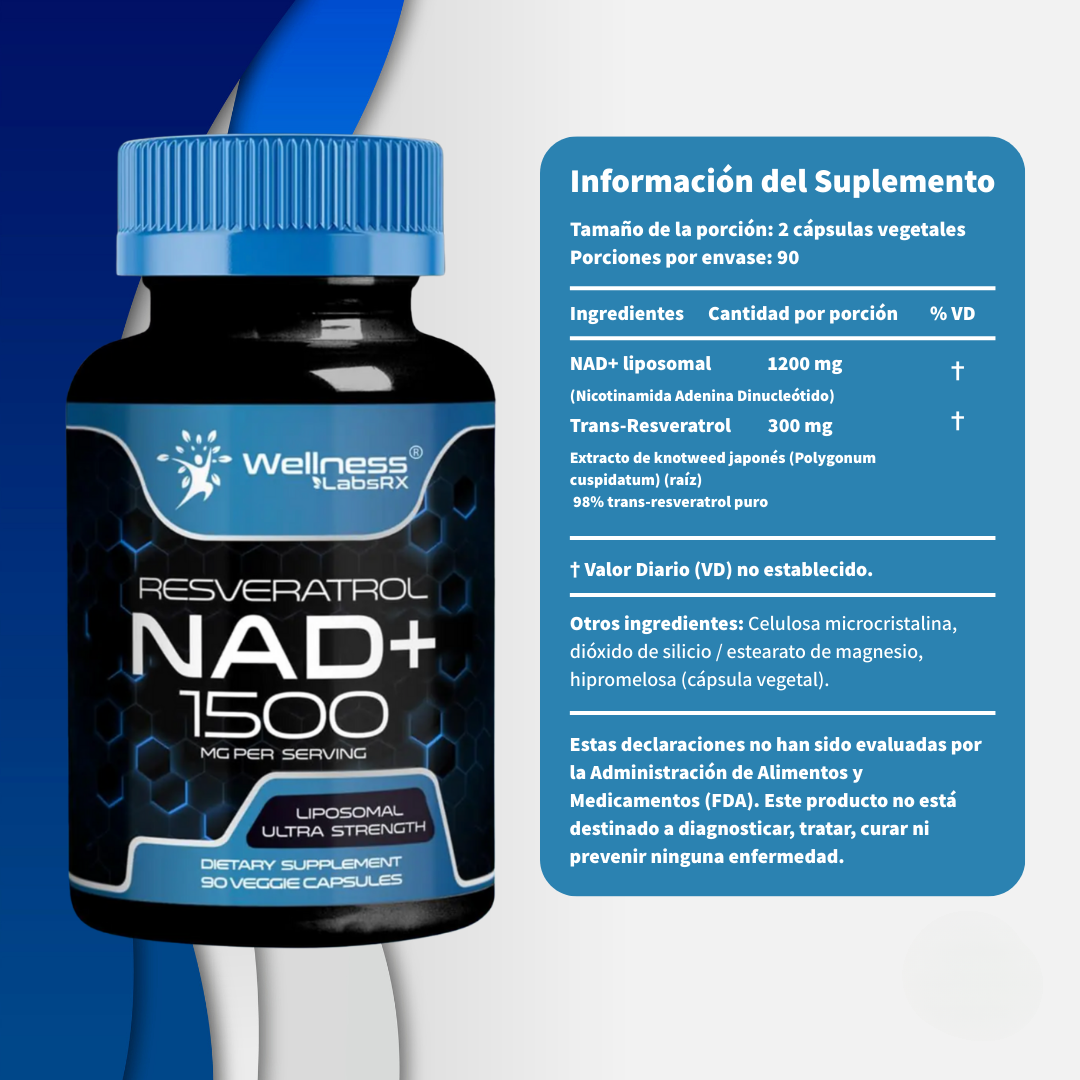LipoNAD+ - Fórmula Liposomal Avanzada | 1 + 1 De Regalo