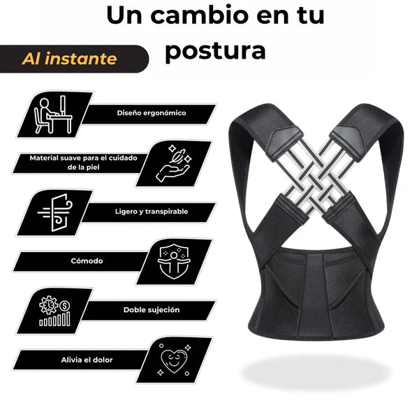 PosturaPro Corrector de Postura - Nueva Postura en Segundos - [PROMOCIÓN DISPONIBLE SOLO HOY]